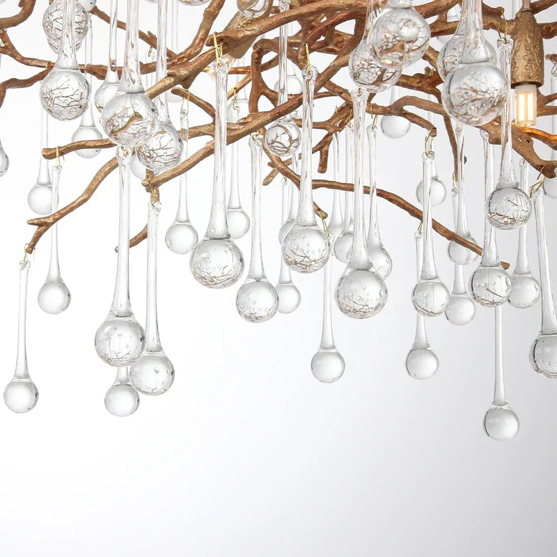 lustre en cristal rétro pour éclairage de luxe