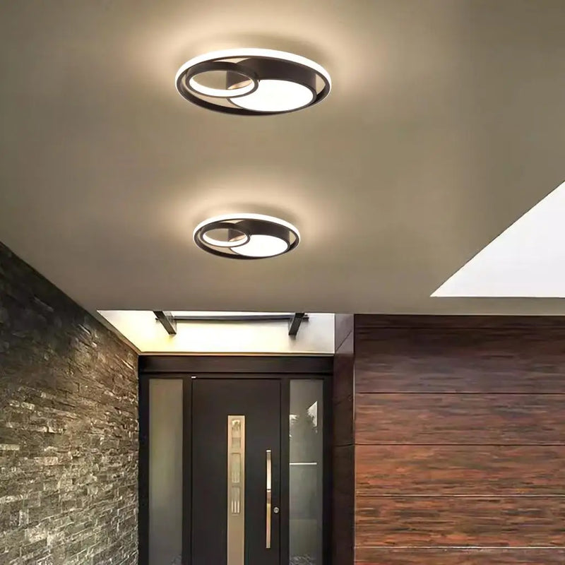 plafonnier led moderne 3 couleurs pour intérieur maison