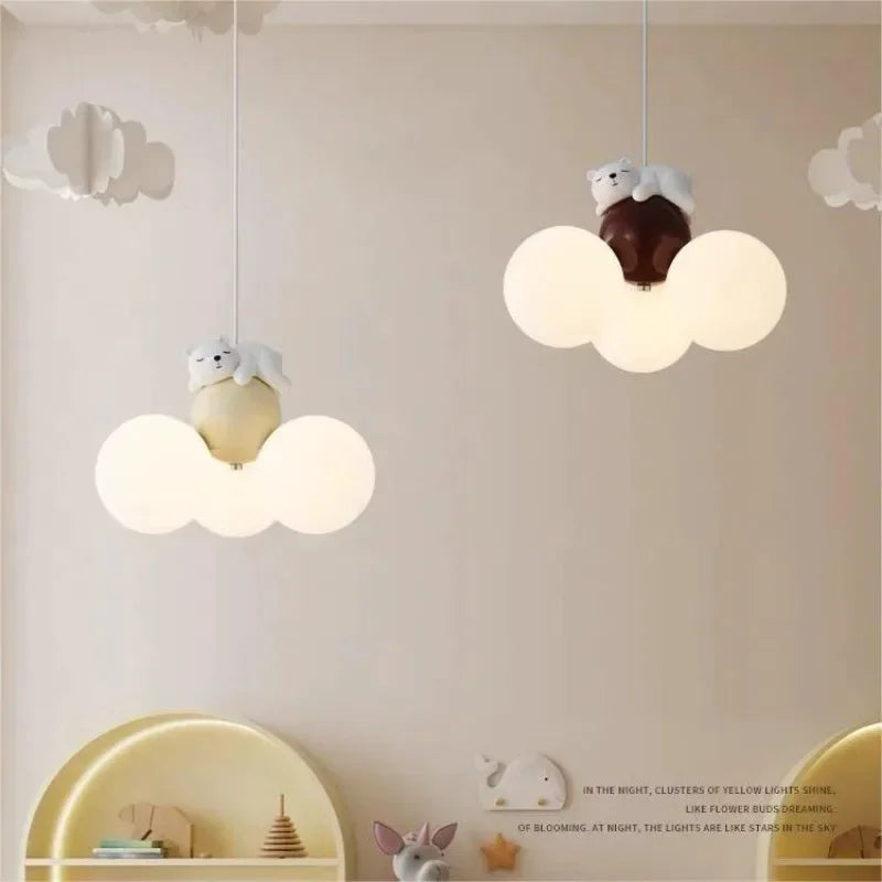 lustre créatif dessin animé ours ballon pour enfants