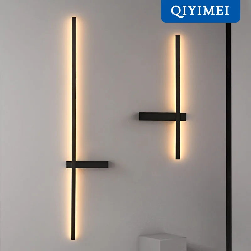 applique murale led minimaliste en aluminium pour éclairage intérieur