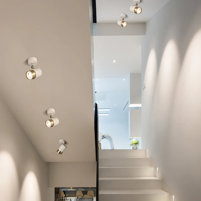 projecteurs led 	gu10 spot lumière monté en surface rotatif