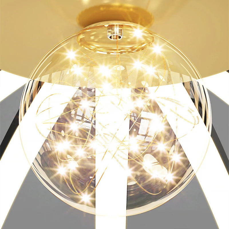 lustre led minimaliste design en aluminium