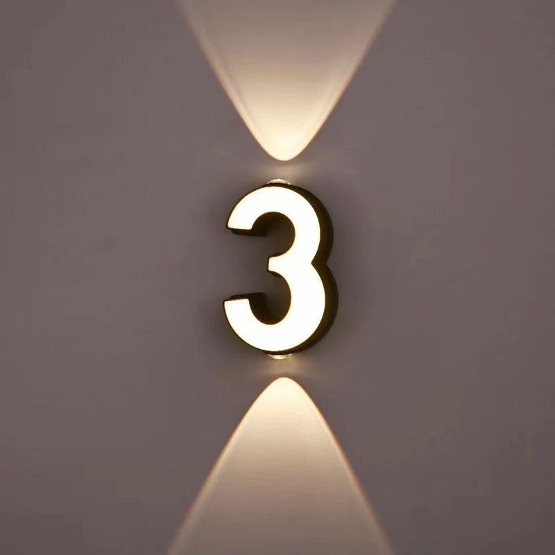 lampe numérique extérieure étanche led projection paysage signature moderne