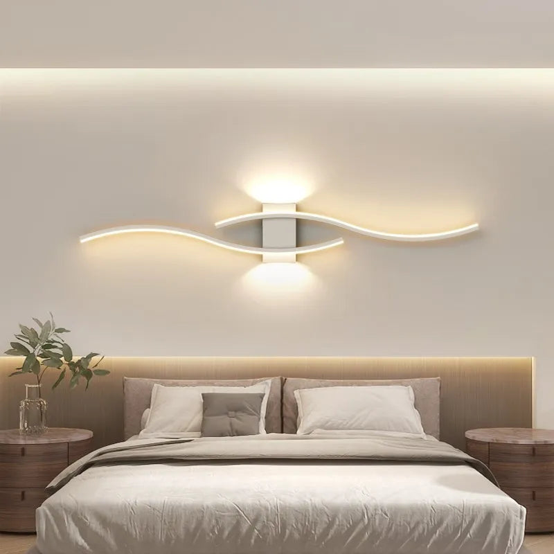 applique murale LED lampe longue bande appliques TV fond éclairage décoratif pour chambre salon maison intérieur luminaire