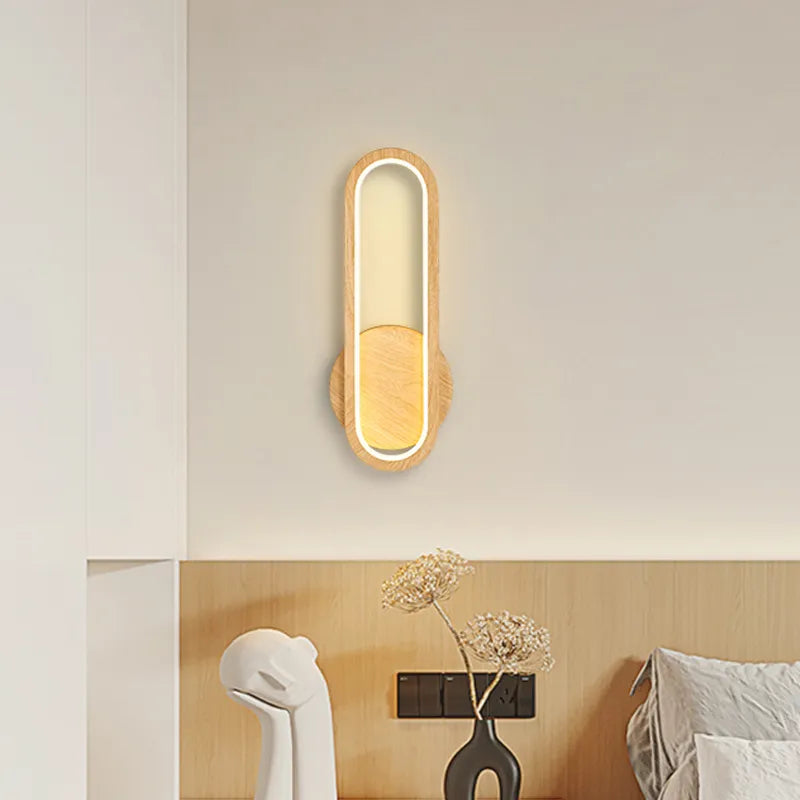 Applique murale moderne en bois LED