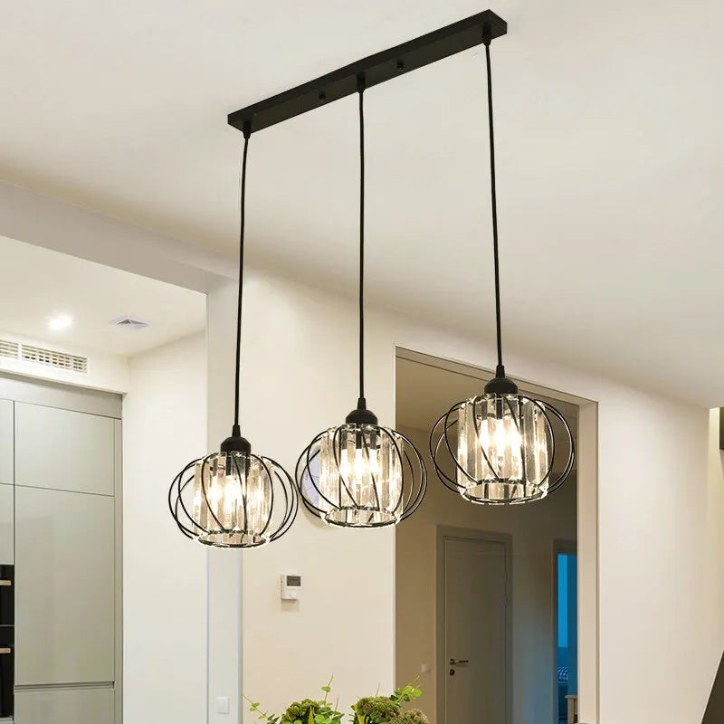 suspension en cristal design pour décoration moderne intérieure