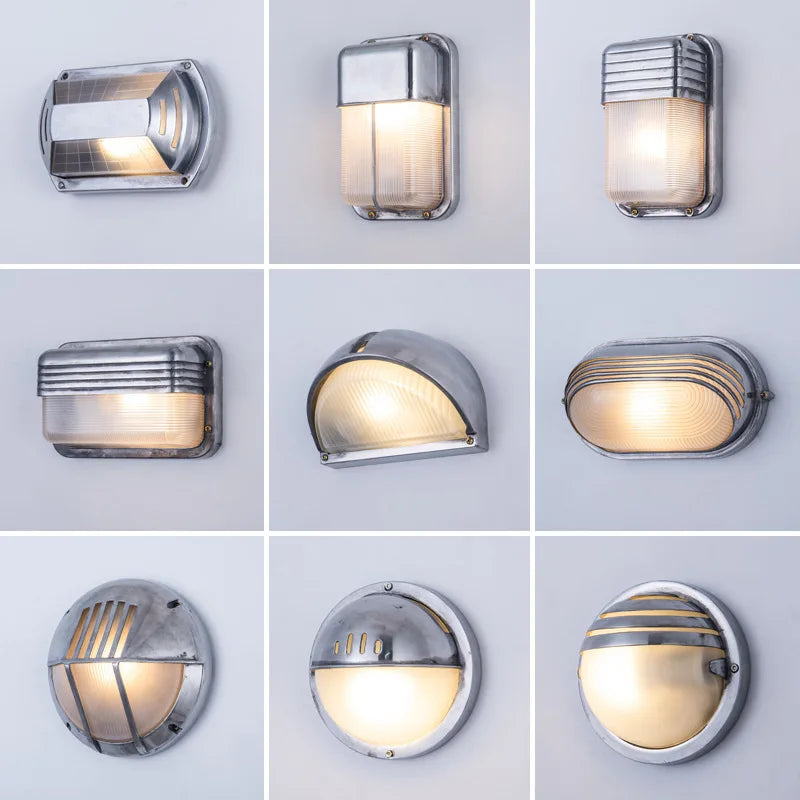applique murale led rétro imperméable en aluminium idéale pour extérieur et intérieur