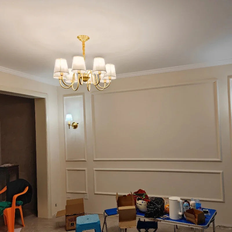 plafonnier led en cuivre design nordique moderne et luxueux