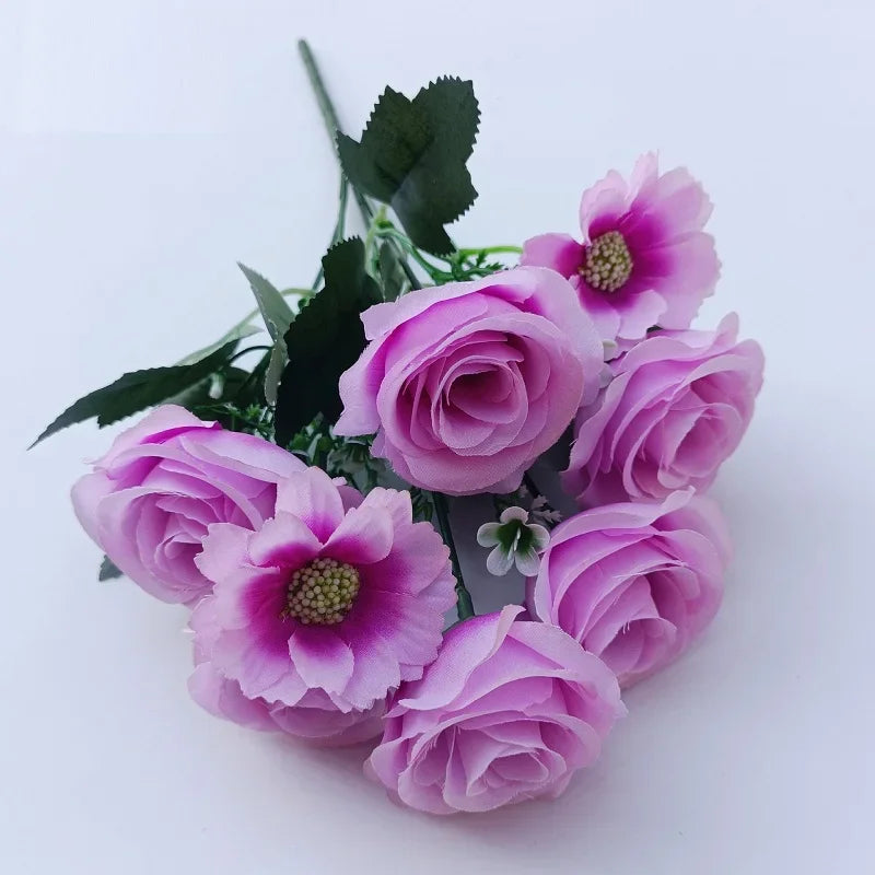 bouquets de roses artificielles pour mariage décoration romantique