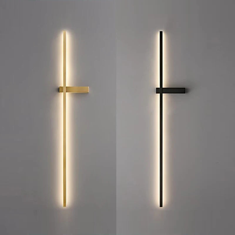 applique murale led minimaliste en aluminium pour éclairage intérieur