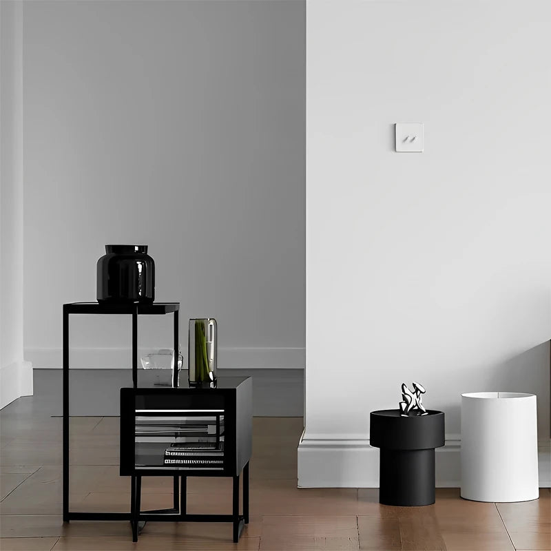 Prise électrique et double USB (Europe) en acier blanc mat bords arrondis