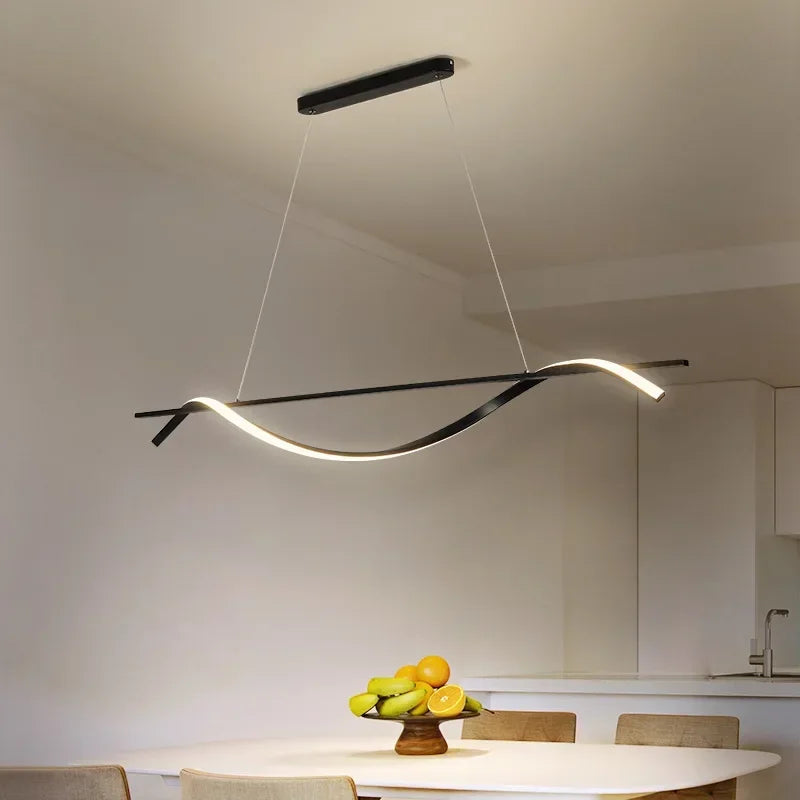 plafonnier led suspendu au design moderne idéal pour hôtel