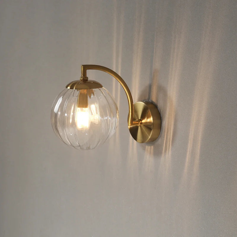 Applique murale led verre nordique