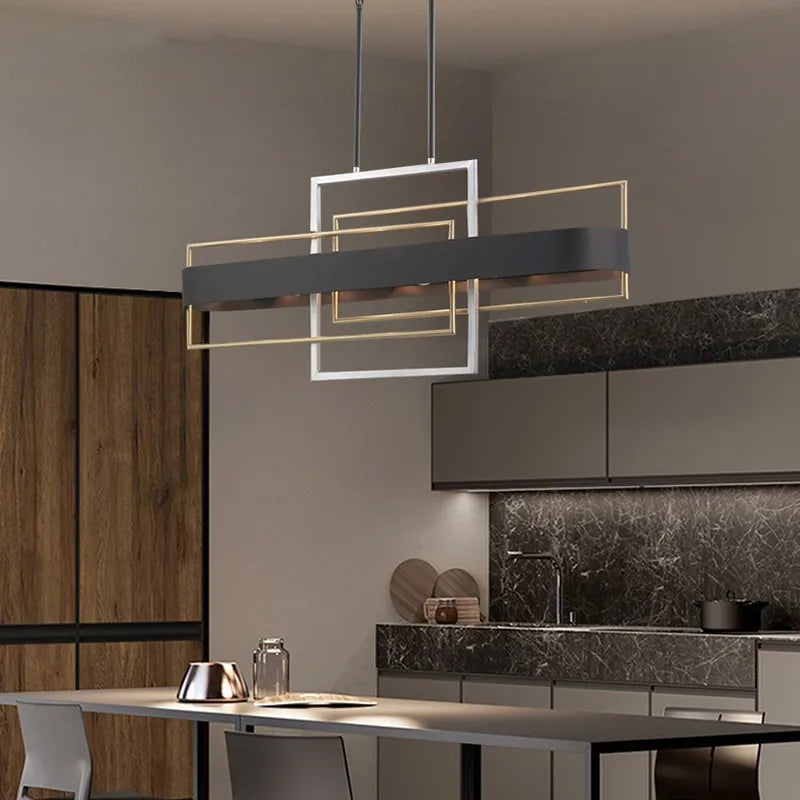 lustre nordique géométrique pour bar restaurant et magasin