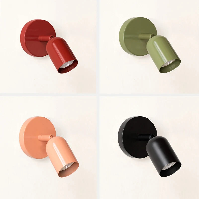 applique murale led nordiques style minimaliste rotatives uniques