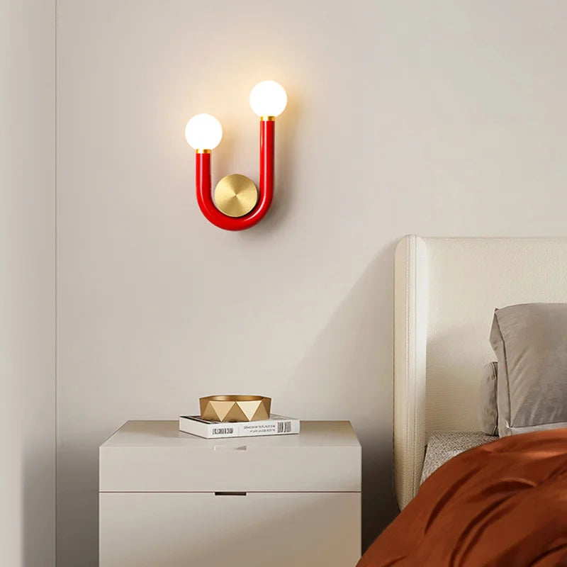 Applique murale LED modernes Style nordique minimaliste en forme de U