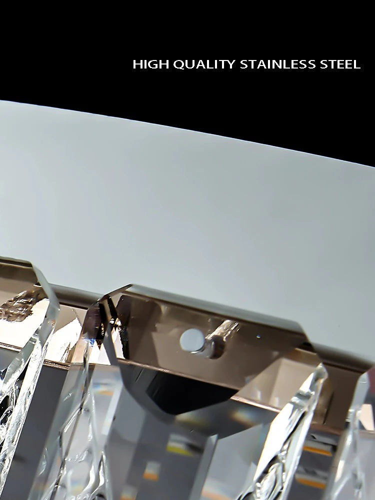 plafonnier led de luxe en cristal design moderne haute qualité lampara