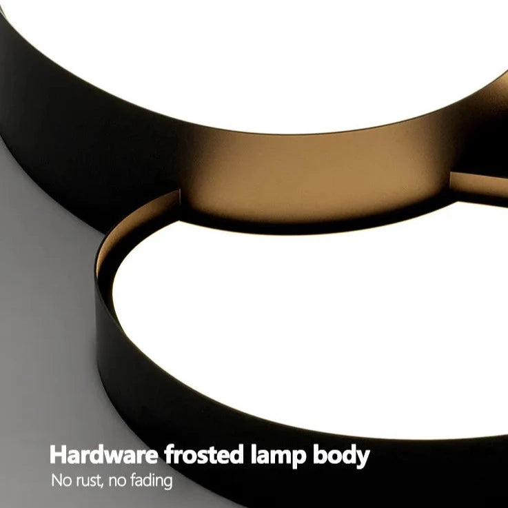 Plafonnier LED design décorative led noir blanc