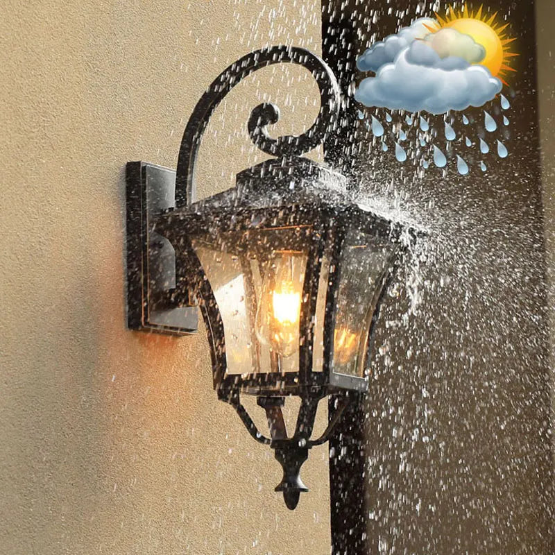 Applique murale d'extérieur rétro étanche