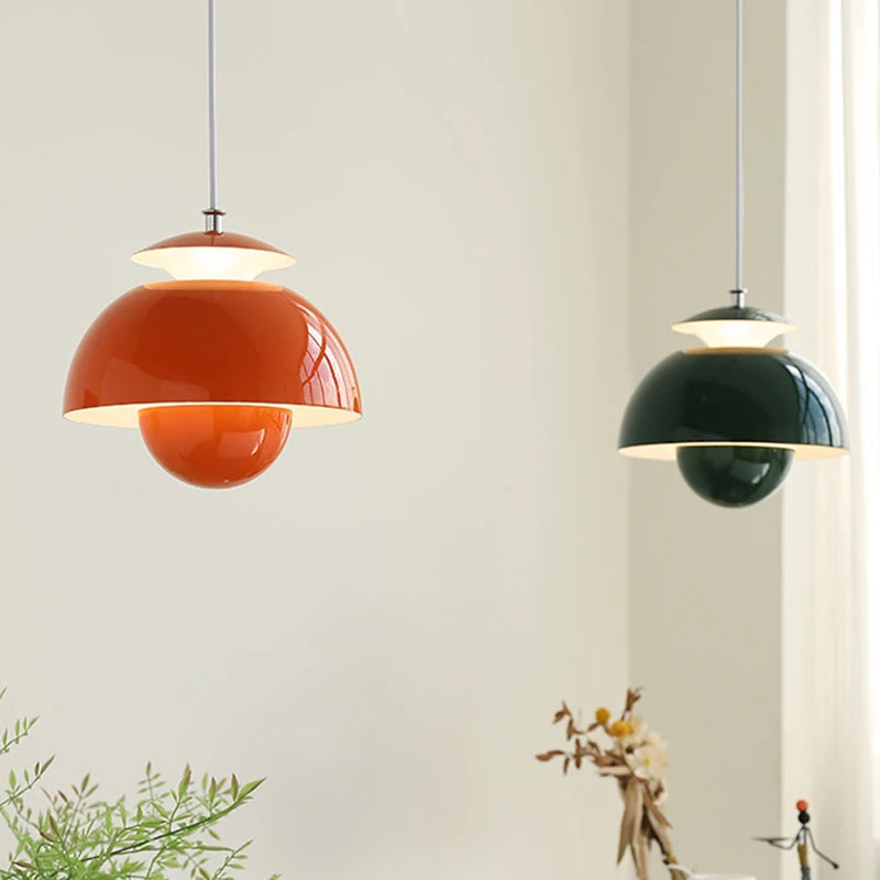 suspension led moderne en métal avec cordon réglable