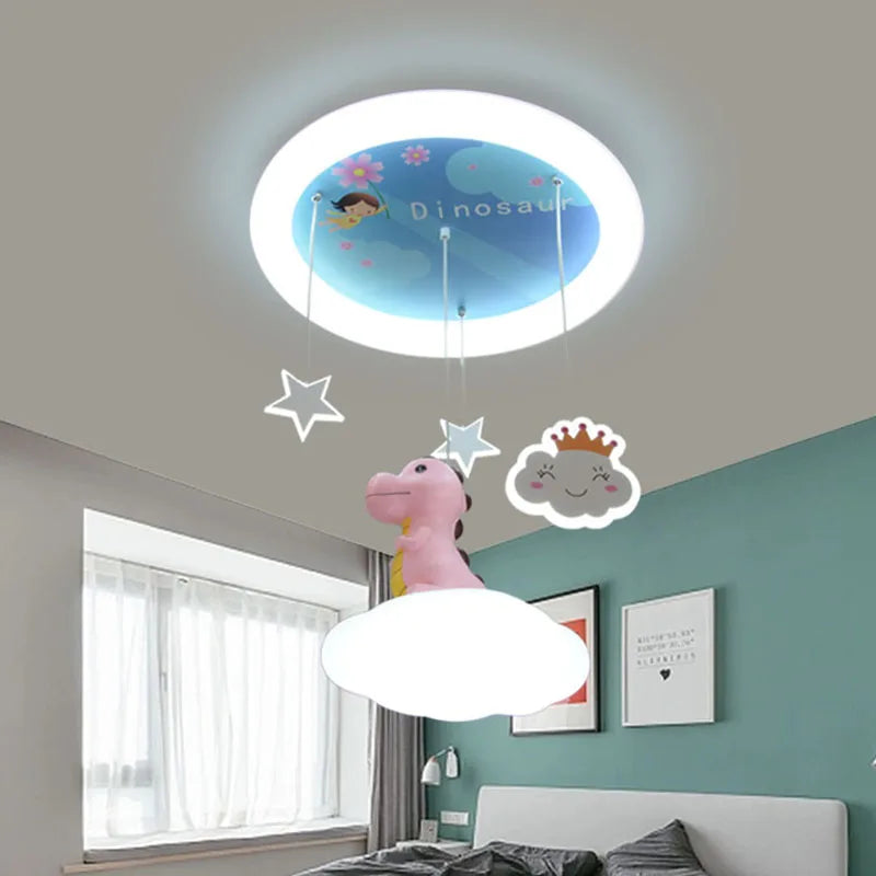 lustre créatif dinosaure led pour enfants soin des yeux