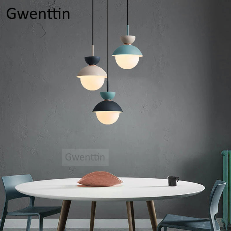 suspension en verre moderne pour décoration intérieure élégante