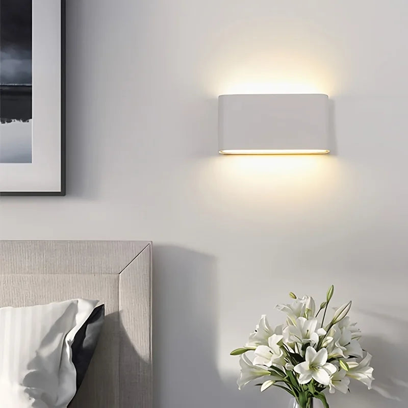 applique murale étanche moderne à double tête pour extérieur