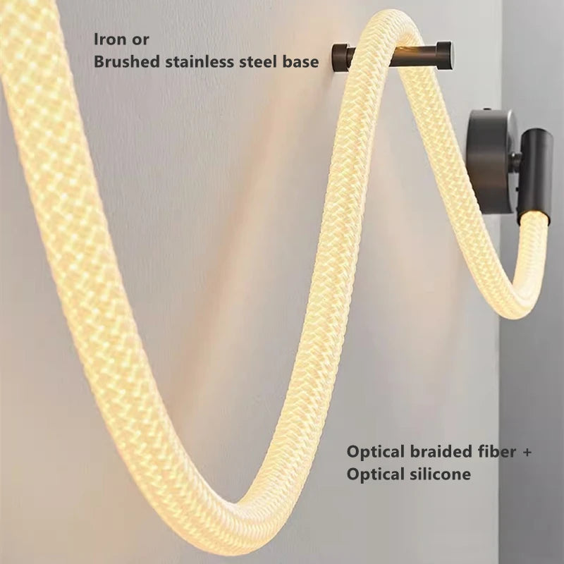 lampe led en silicone minimaliste de luxe flexible artistique