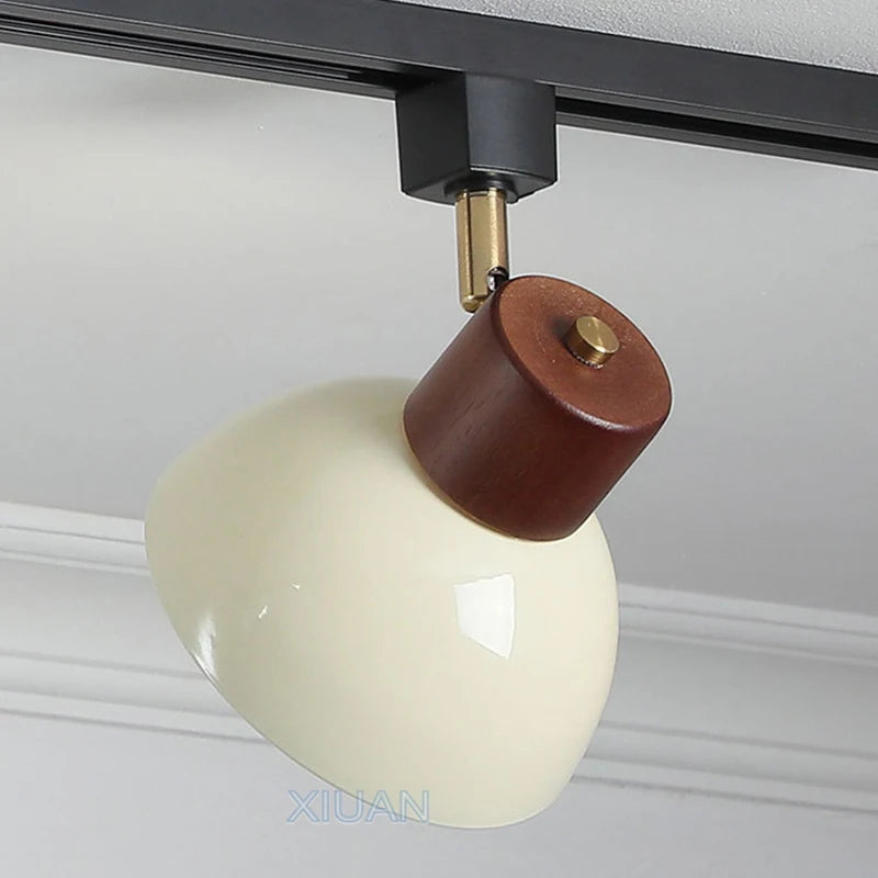 suspension wabi-sabi rétro en métal et bois pour boutique