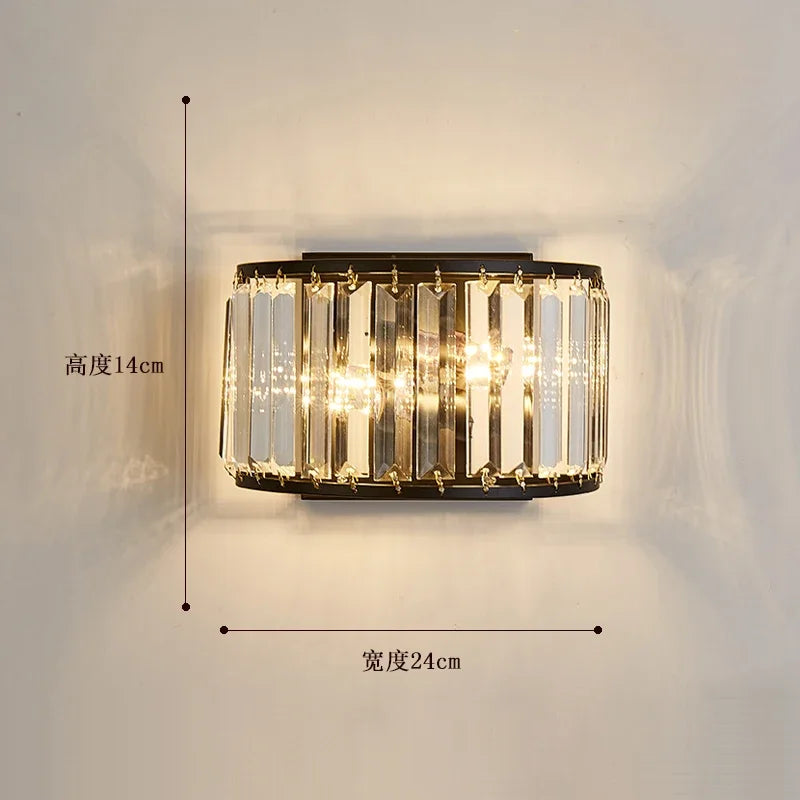 applique murale en cristal pour décoration moderne et artistique