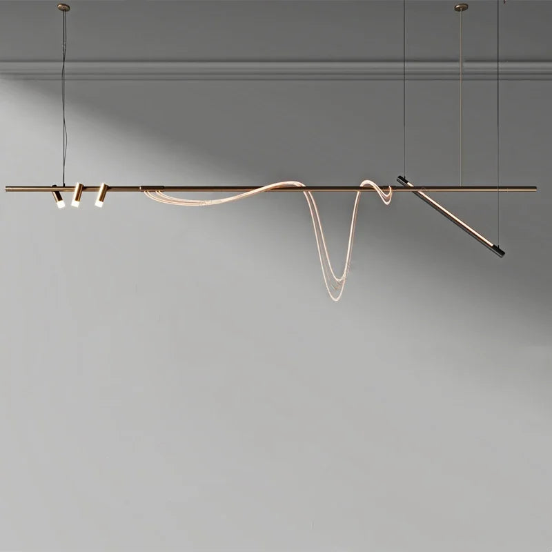 lustre led nordique minimaliste design pour restaurant et bar