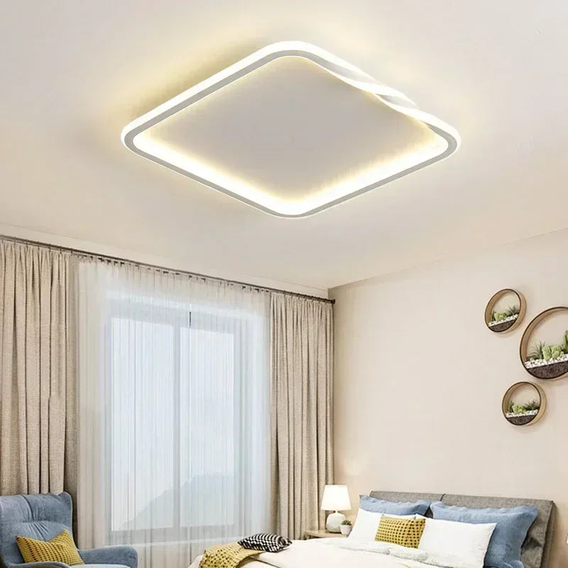 plafonnier moderne à leds pour décoration intérieure élégante