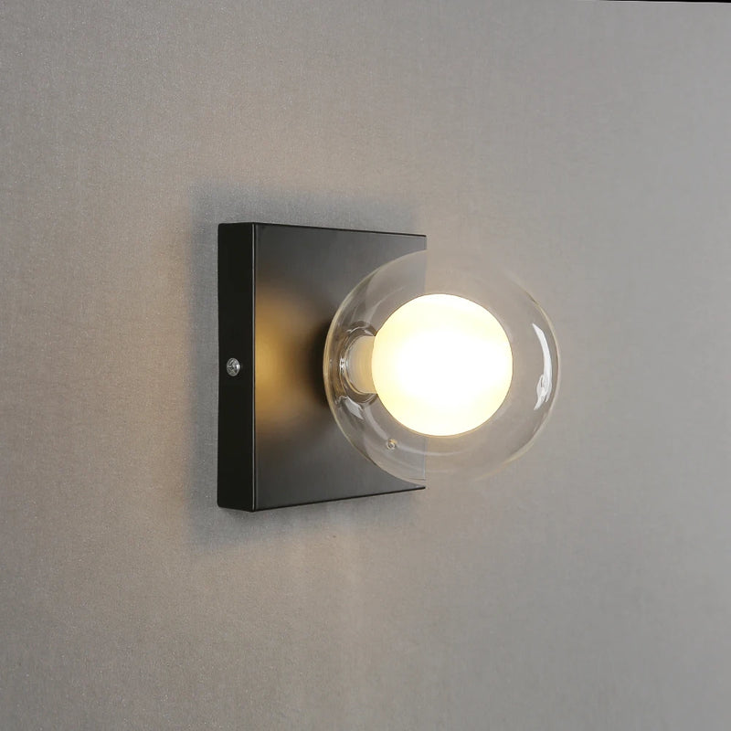 applique murale led en verre design moderne pour intérieur