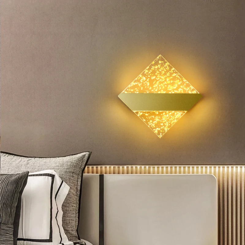 applique murale led de luxe en plumes minimaliste moderne