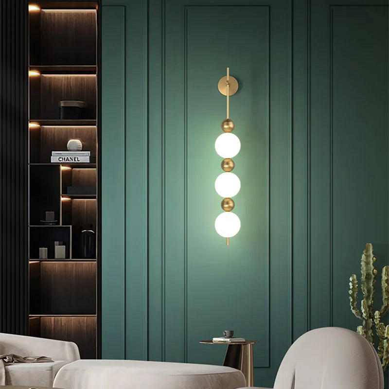 applique murale led créative en forme de boule décorative pour la maison