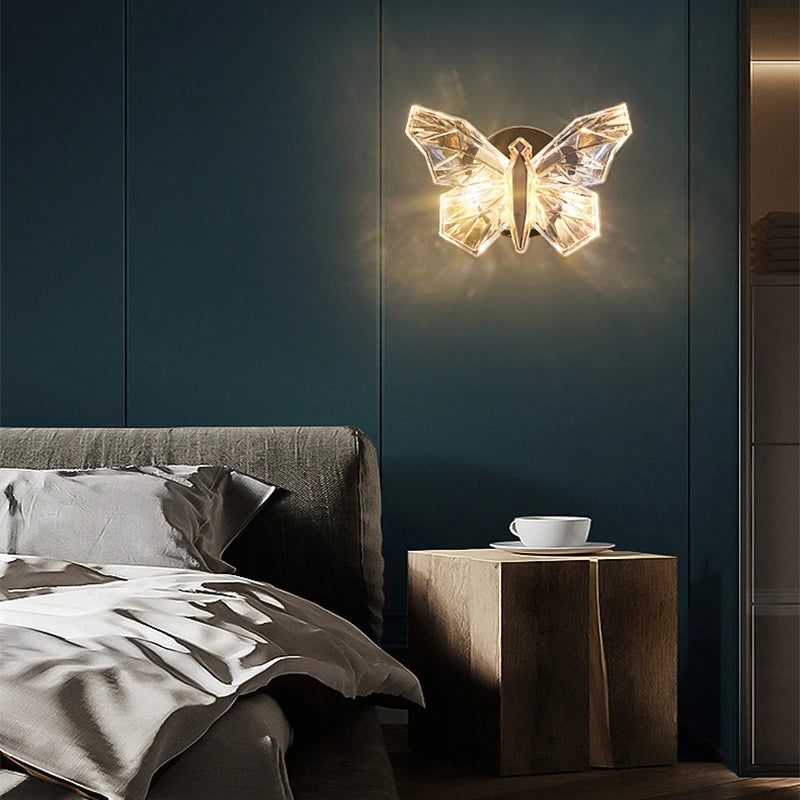 Applique murale LED papillon nordique