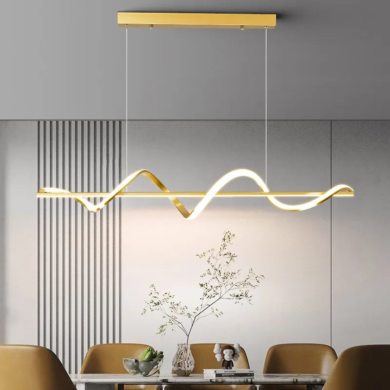 lustre led moderne minimaliste nordique art ligne barre