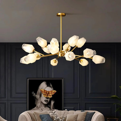 suspension nordique pour éclairage intérieur avec lustre