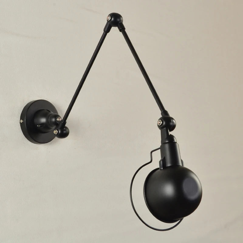Nordique rétro réglable Joint Long bras applique créative intérieur chambre chevet бра décor à la maison fer applique murale moderne luminaria