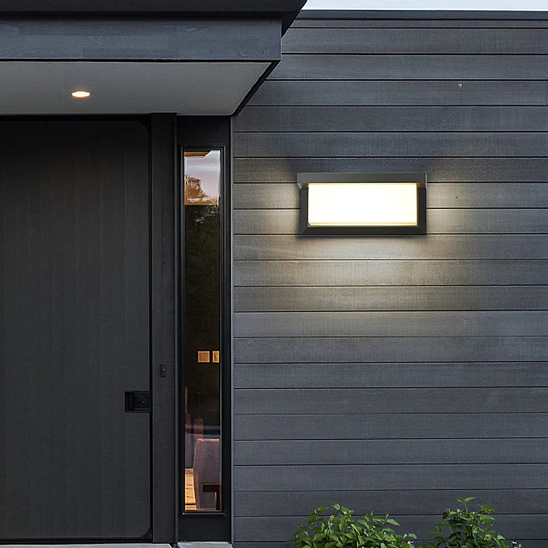 Applique murale LED lumière jardin applique IP65 extérieur étanche lampe luminaire maison décoration éclairage couloir allée lumière au25