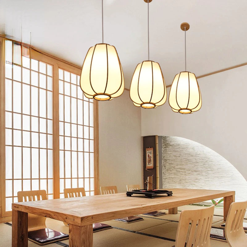 suspension en bambou pour décoration zen intérieur