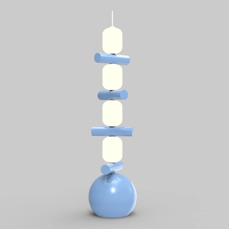 Lampadaire réglable LED métal blanc chaud