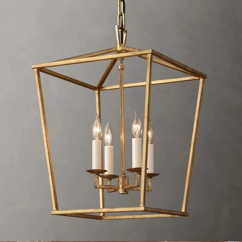 suspension loft vintage en fer cage à oiseaux moderne