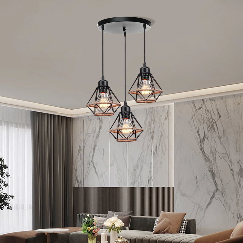plaque de plafond ronde à 3 trous pour luminaires diy
