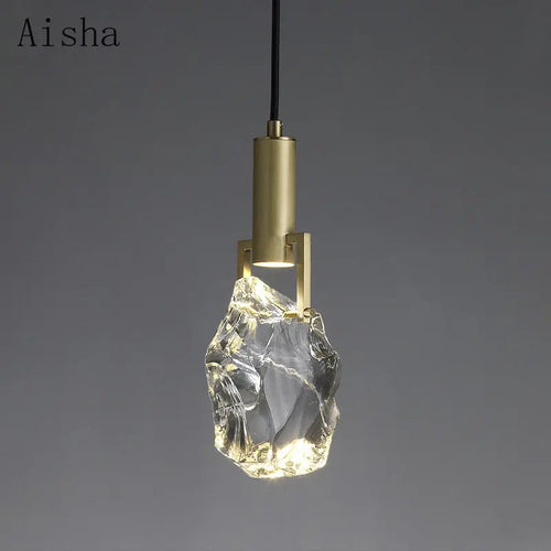 suspension en cristal de luxe pour décoration intérieure élégante