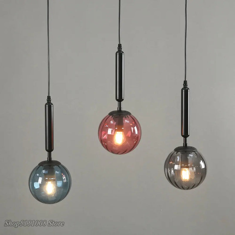 suspension moderne en verre pour décoration intérieure élégante