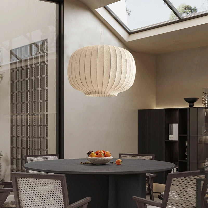 suspension en tissu de soie nordique pour décoration intérieure