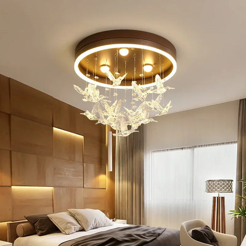 plafonnier led créatif nordique pour éclairage chaleureux et romantique