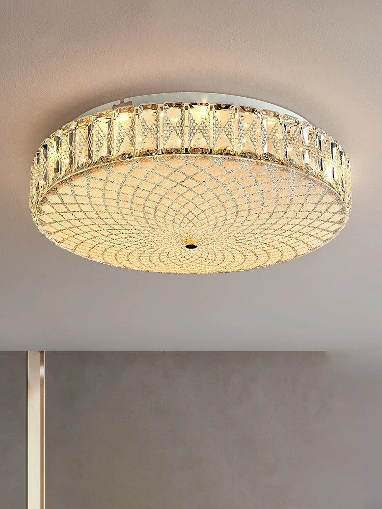 plafonnier led de luxe en cristal design moderne haute qualité lampara