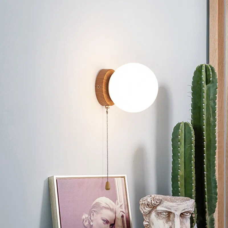 applique murale led verre nordique interrupteur créatif couloir chambre ventes usine